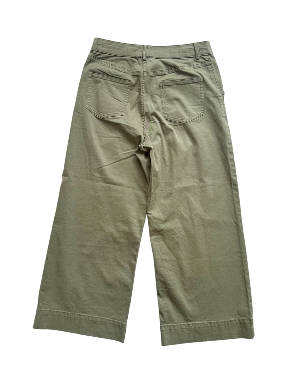 Caslon Ultra High Rise Green Twill Pants size 8 - Picture 3 of 8